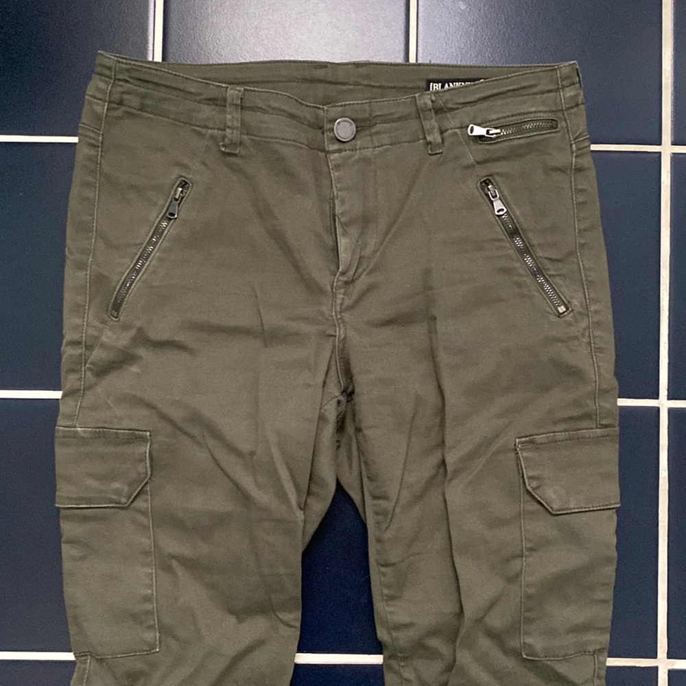 Blank NYC Green Zipper Jeans